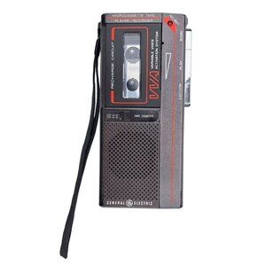 General Electric Microcassette Tape Player Recorder FOR PARTS OR REPAIR ONLY